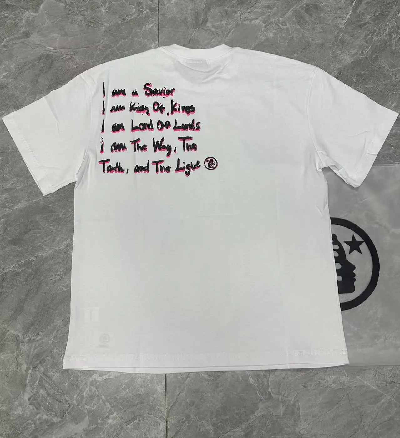P108 Real-stock Hellstar Cross-border European and American style, street fashion brand pure cotton T-shirt Fabric (fabric): 32 pieces of 240g heavy combed double yarn pure cotton Size (size): S-M- L- X L Color (colour): white