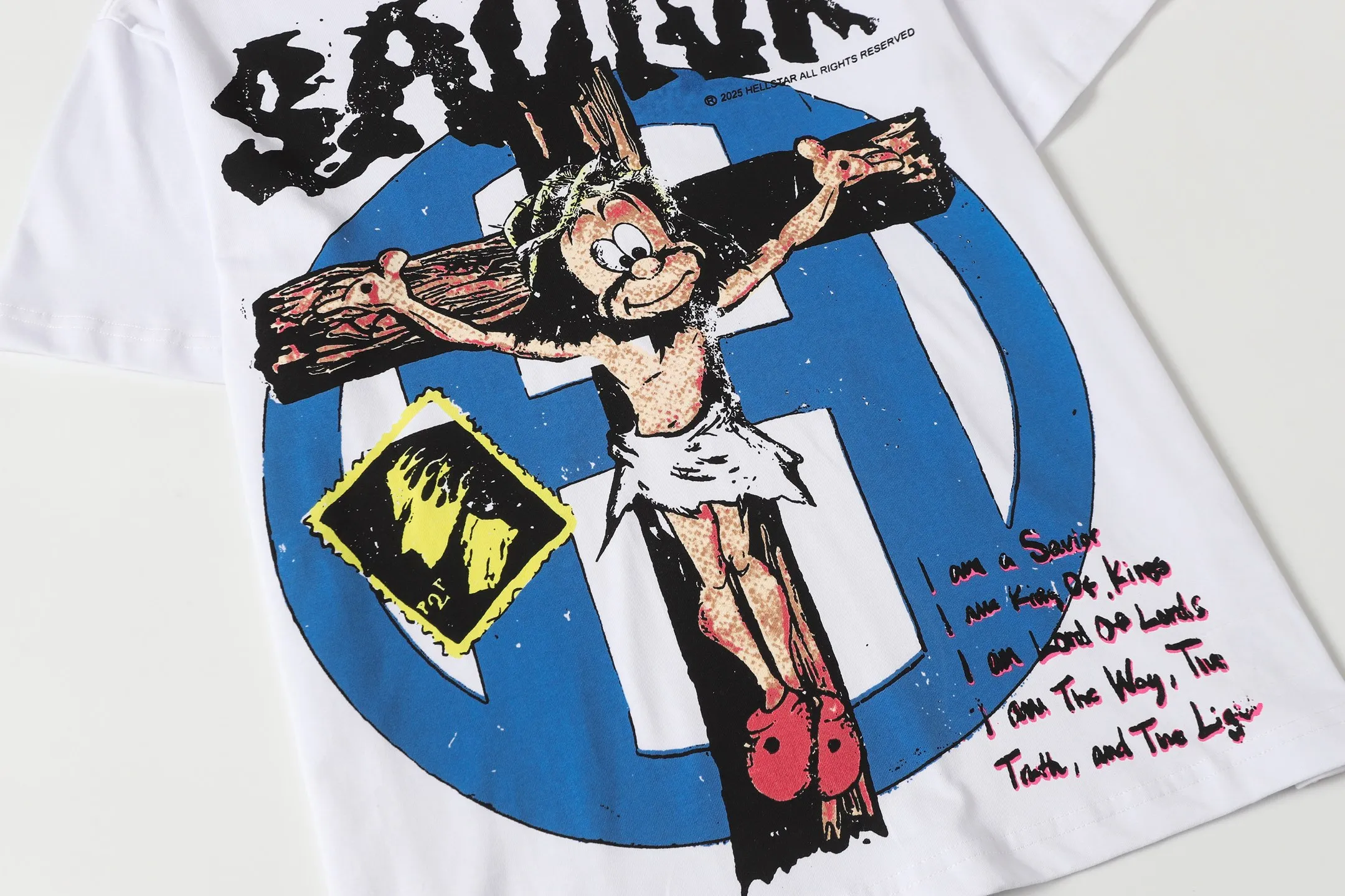 P108 Real-stock Hellstar Cross-border European and American style, street fashion brand pure cotton T-shirt Fabric (fabric): 32 pieces of 240g heavy combed double yarn pure cotton Size (size): S-M- L- X L Color (colour): white