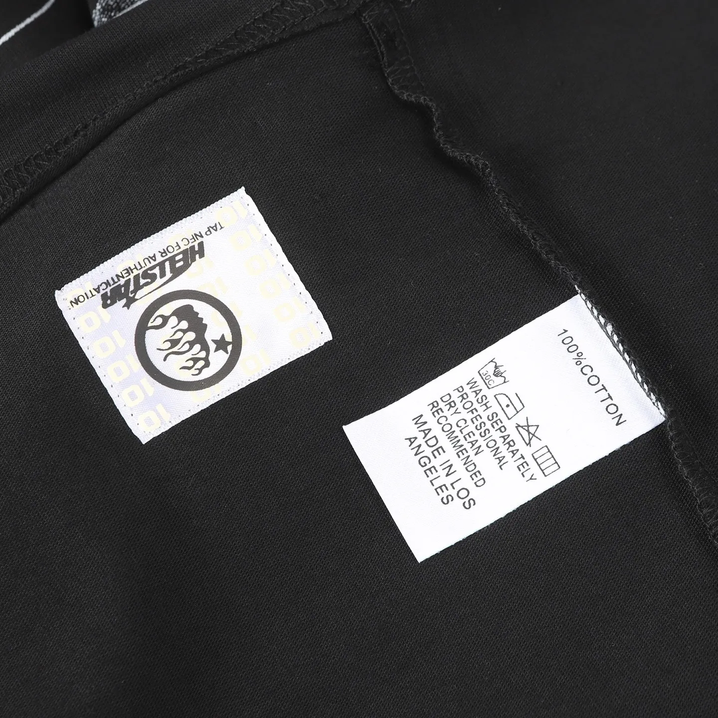 P108 Real-stock Hellstar Cross-border European and American style, street fashion brand pure cotton T-shirt Fabric (fabric): 32 pieces of 240g heavy combed double yarn pure cotton Size (size): S-M- L- X L Color (colour): black