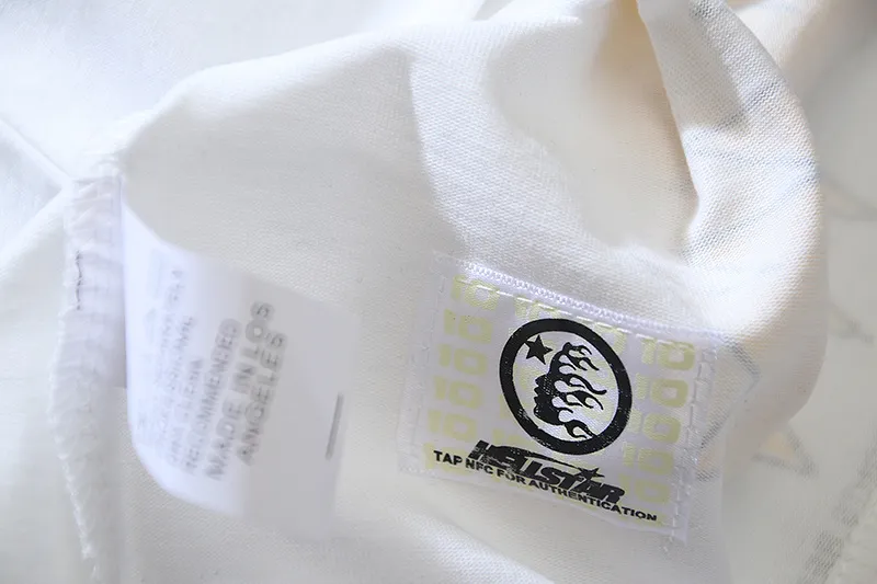 P116 Real shot of Hellstar Hellstar high street pure cotton loose short-sleeved T-shirt Fabric: 240g 32 count fine cotton double yarn pure cotton Color: White Size: S M L XL