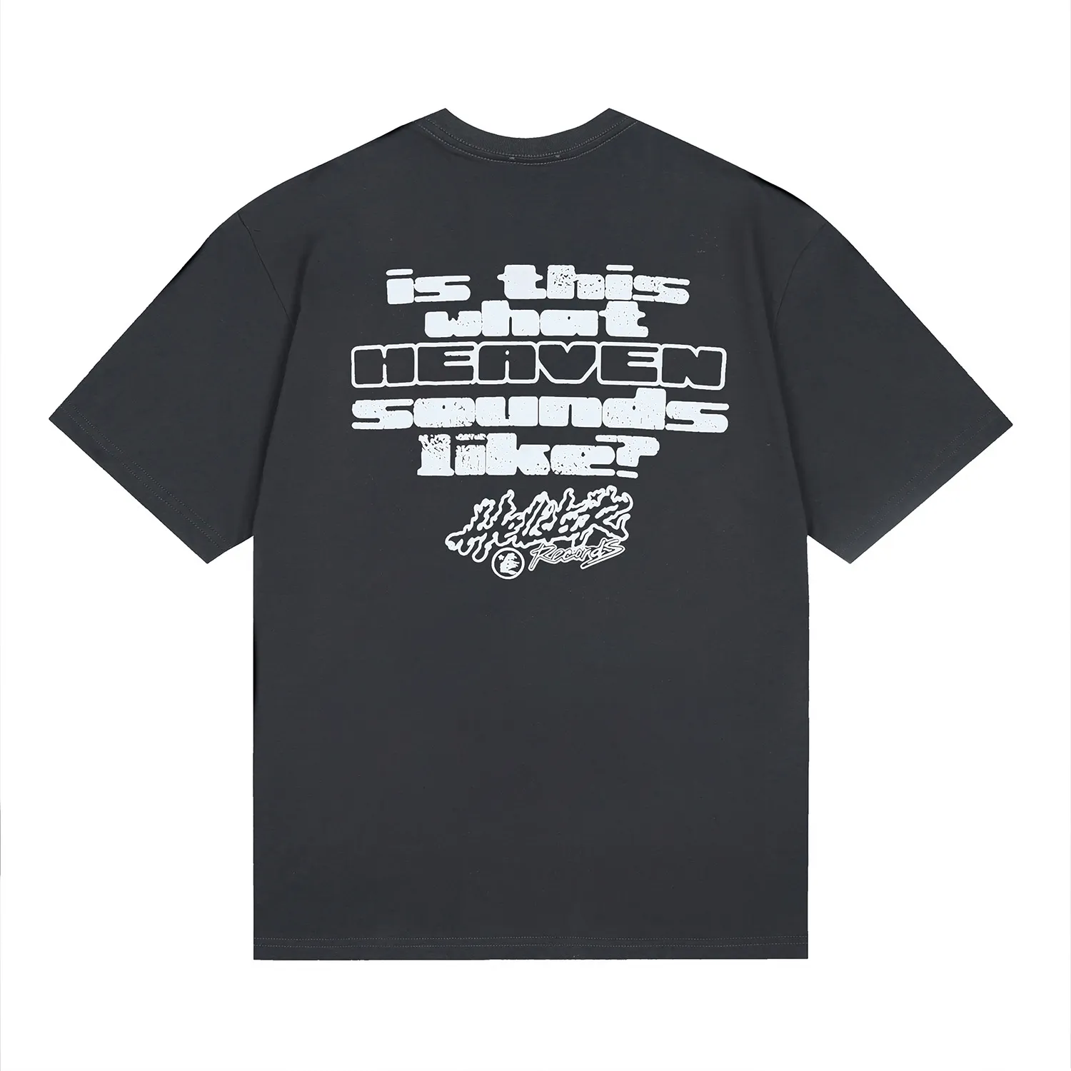 6687# P116 Hellstar American fashion high street pure cotton loose short-sleeved T-shirt Color: Black Gray White Size: S M L XL