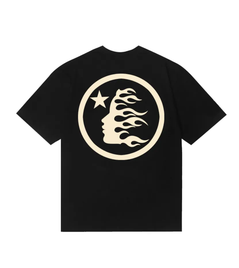 6748# P112 Hellstar American fashion high street pure cotton loose short-sleeved T-shirt Color: Black Size: S M L XL
