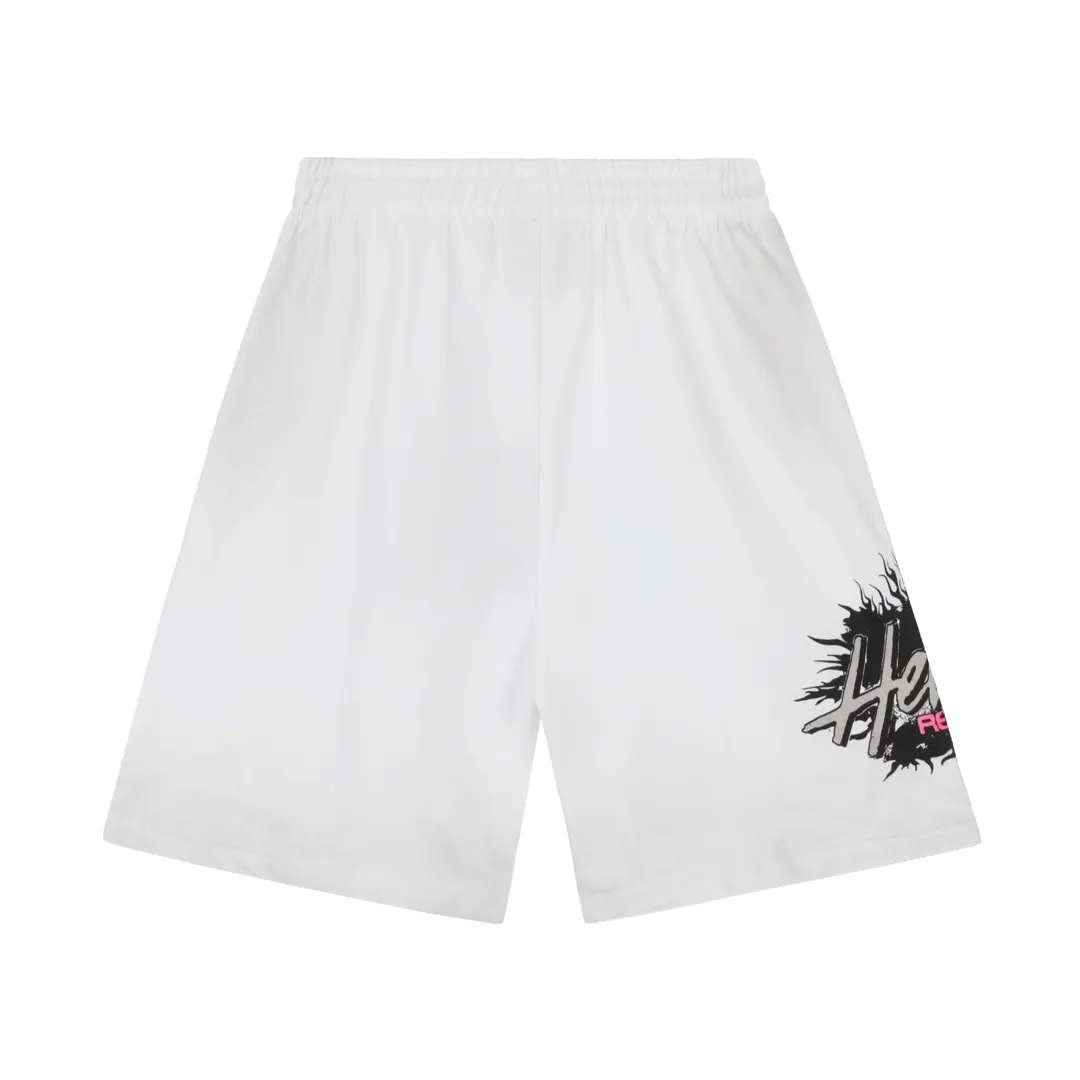P150 HELLSTAR RECORDS SHORTS High-quality pure cotton shorts, the new hot beauty trend Hellstar!  Standard beauty and trendy workmanship, original customization (fabric, pattern, printing, hang tag, main mark, etc.), exaggerated style, explosive style, dare to break through tradition, bring adventurous new fashion experience!   YoungBoy, the most popular rapper in the youth circle, has shot a lot of models for him, and celebrities such as Dababy and Swae Lee frequently get dressed!  color: WHITE Size: S, M, L, XL