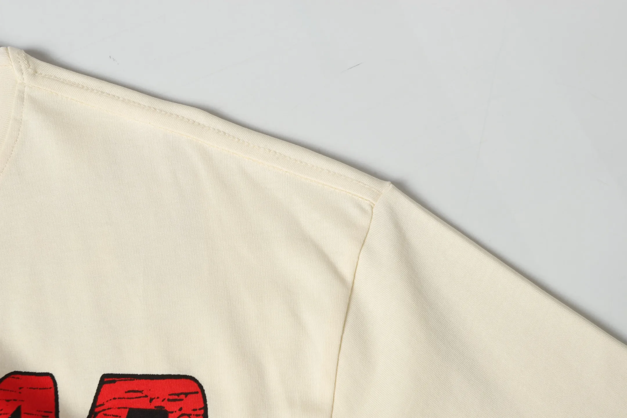 P108 Real-stock Hellstar cross-border European and American style, street fashion brand pure cotton T-shirt. Fabric: 32 counts of 240g combed double yarn pure cotton Size: S-M- L- X L Color: White: Apricot 👉 👉 👉