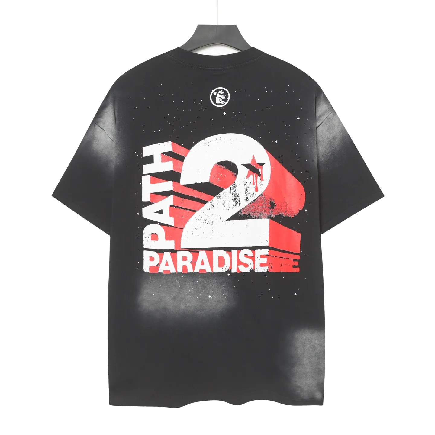 P124 Real stock Hellstar Cross-border European and American style street brand pure cotton T-shirt Fabric (fabric): 32 pieces of 250g washed combed double yarn pure cotton Size (size): S-M- L-