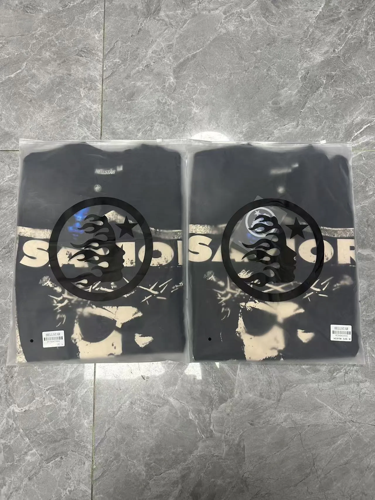 P124 Hellstar Hellstar Cross-border European and American style street fashion brand pure cotton T-shirt Fabric (fabric): 32 counts 250g washed combed double yarn pure cotton Size (size): S-M- L- X L Color (colour): Washed black (spray Ma Liu)