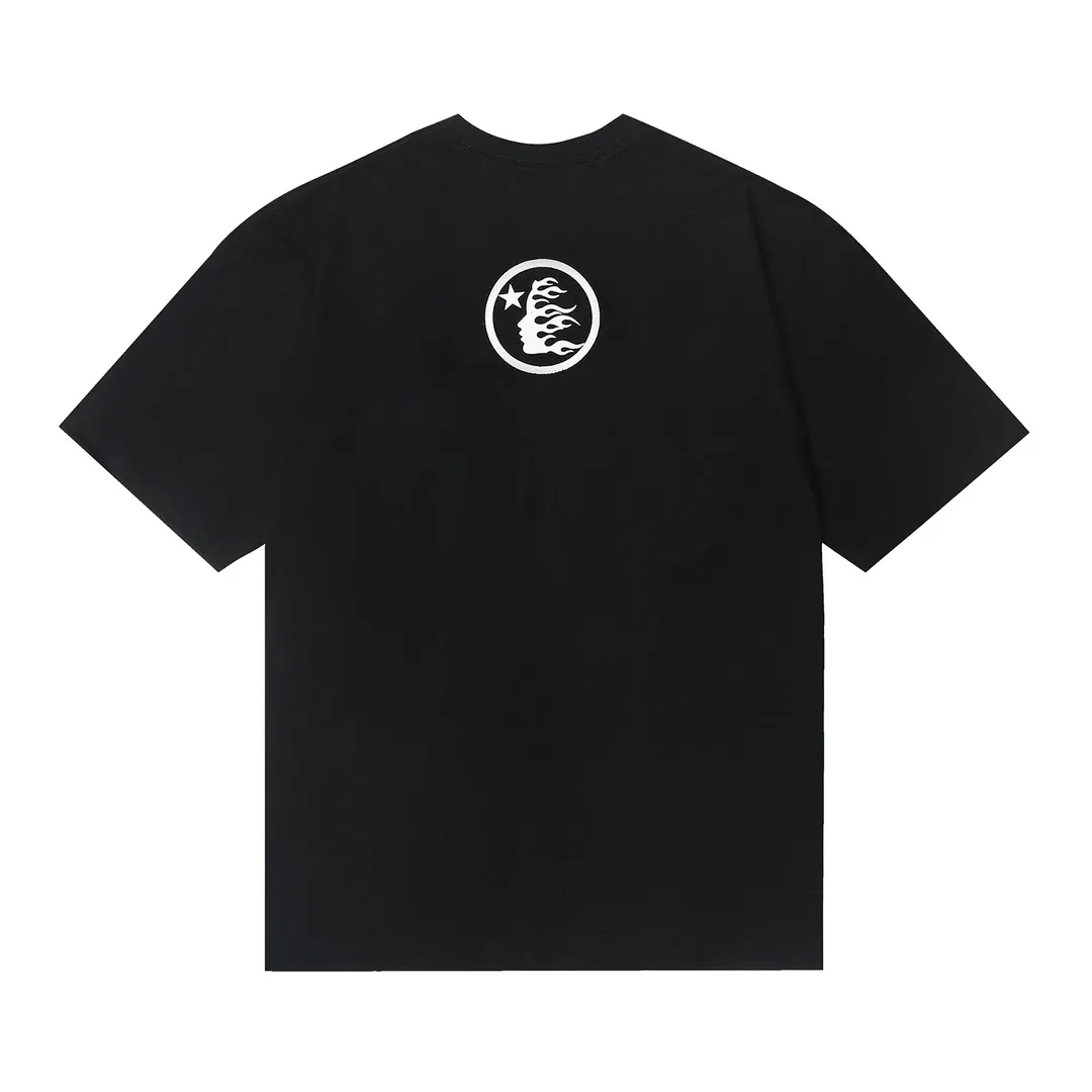 6629# P108 Hellstar American fashion high street pure cotton loose short-sleeved T-shirt Color: White Black Size: S M L XL