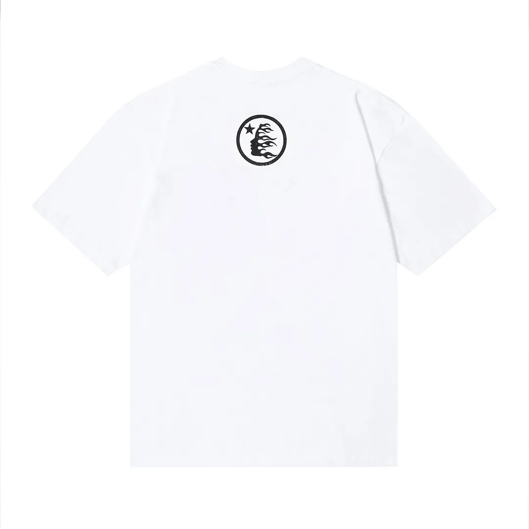 6629# P108 Hellstar American fashion high street pure cotton loose short-sleeved T-shirt Color: White Black Size: S M L XL