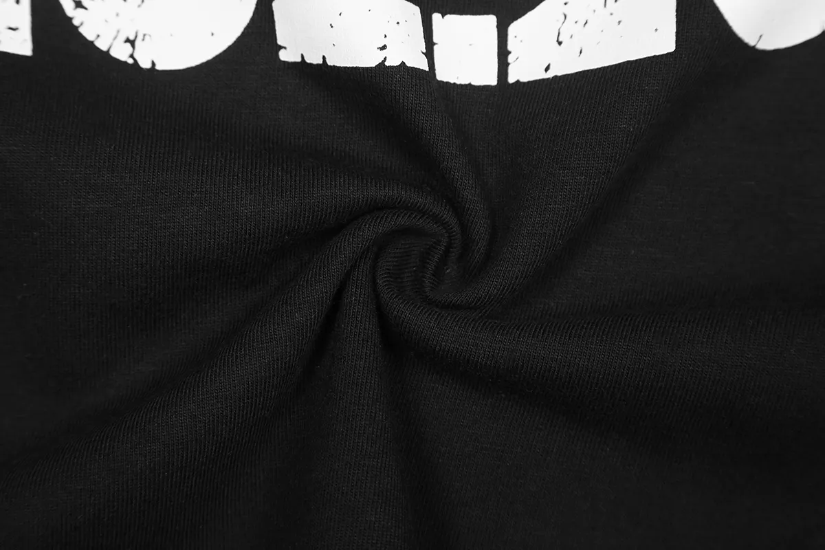6682# P116 Hellstar American fashion high street pure cotton loose short-sleeved T-shirt Color: Gray Black Size: S M L XL