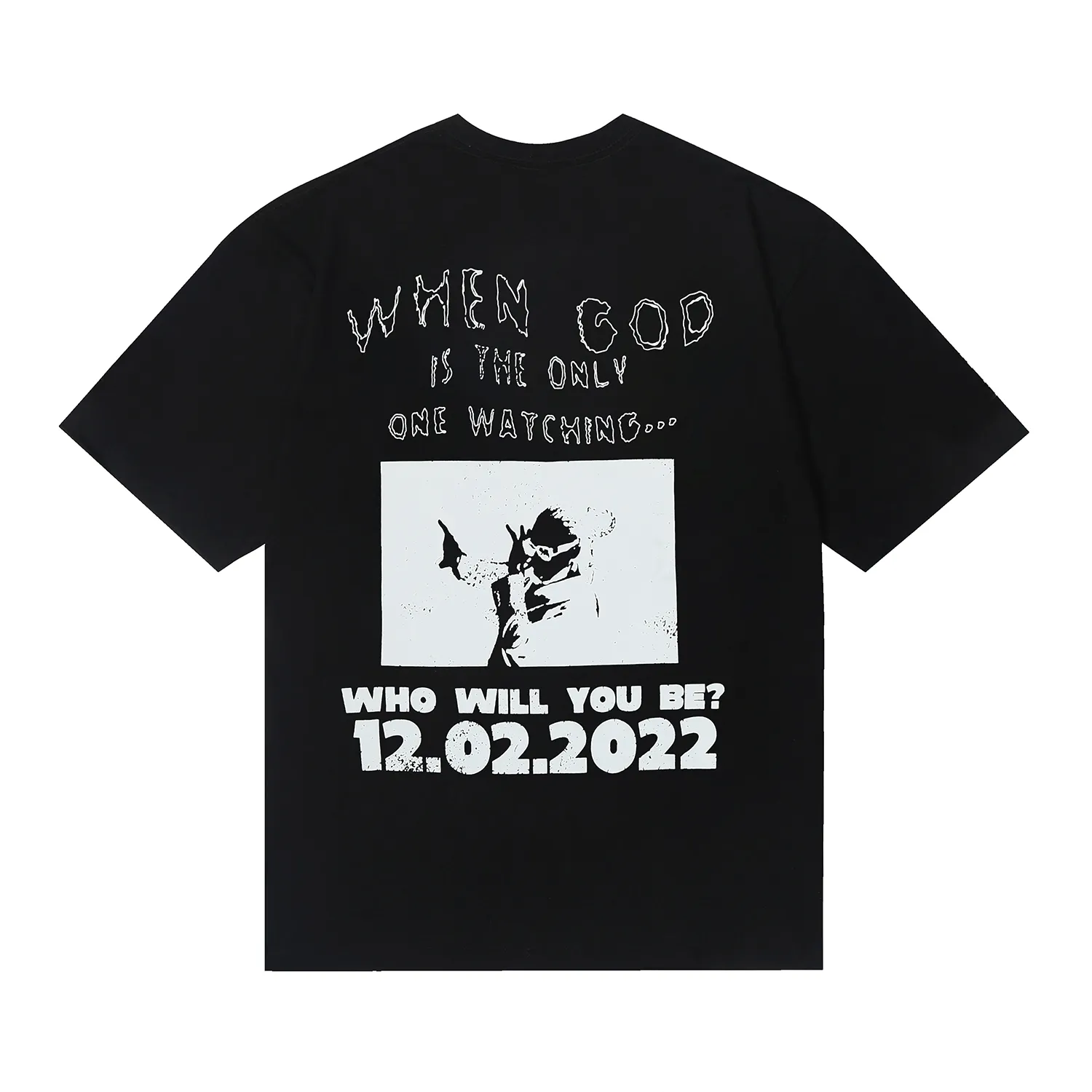 6682# P116 Hellstar American fashion high street pure cotton loose short-sleeved T-shirt Color: Gray Black Size: S M L XL