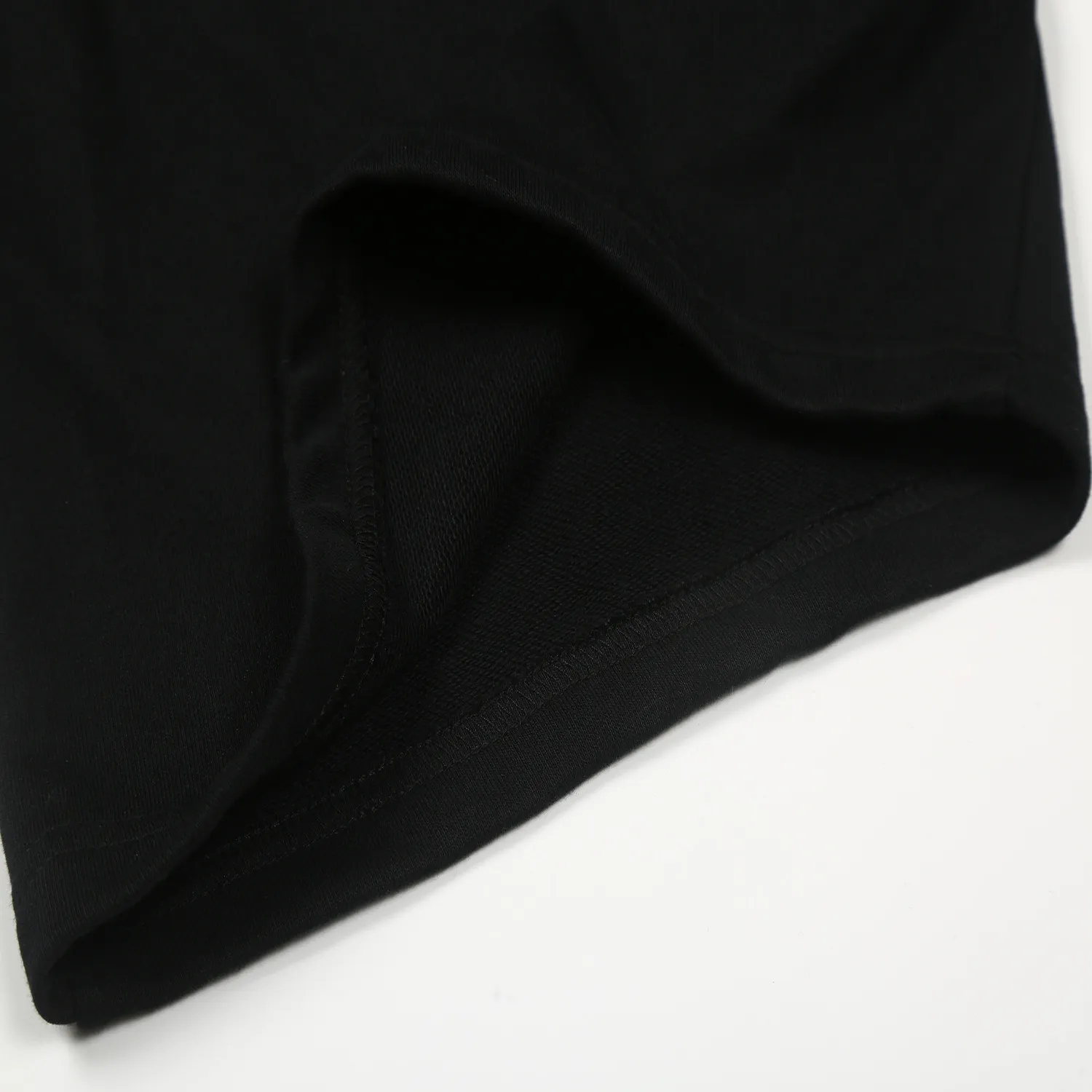1120# P150 Hellstar pure cotton terry 350g printed casual shorts Color: Black Size: S M L XL