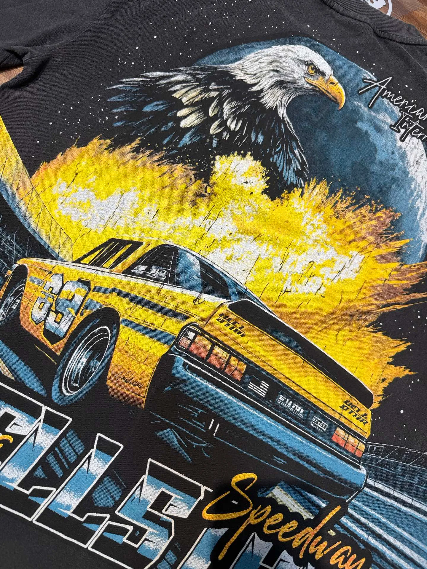 P124 Real-stock high-definition Hellstar Cross-border European and American style street brand pure cotton T-shirt Fabric (fabric): 32 pieces of 250g washed combed double yarn pure cotton Size (size): S-M- L- X L Color (colour): Washed black