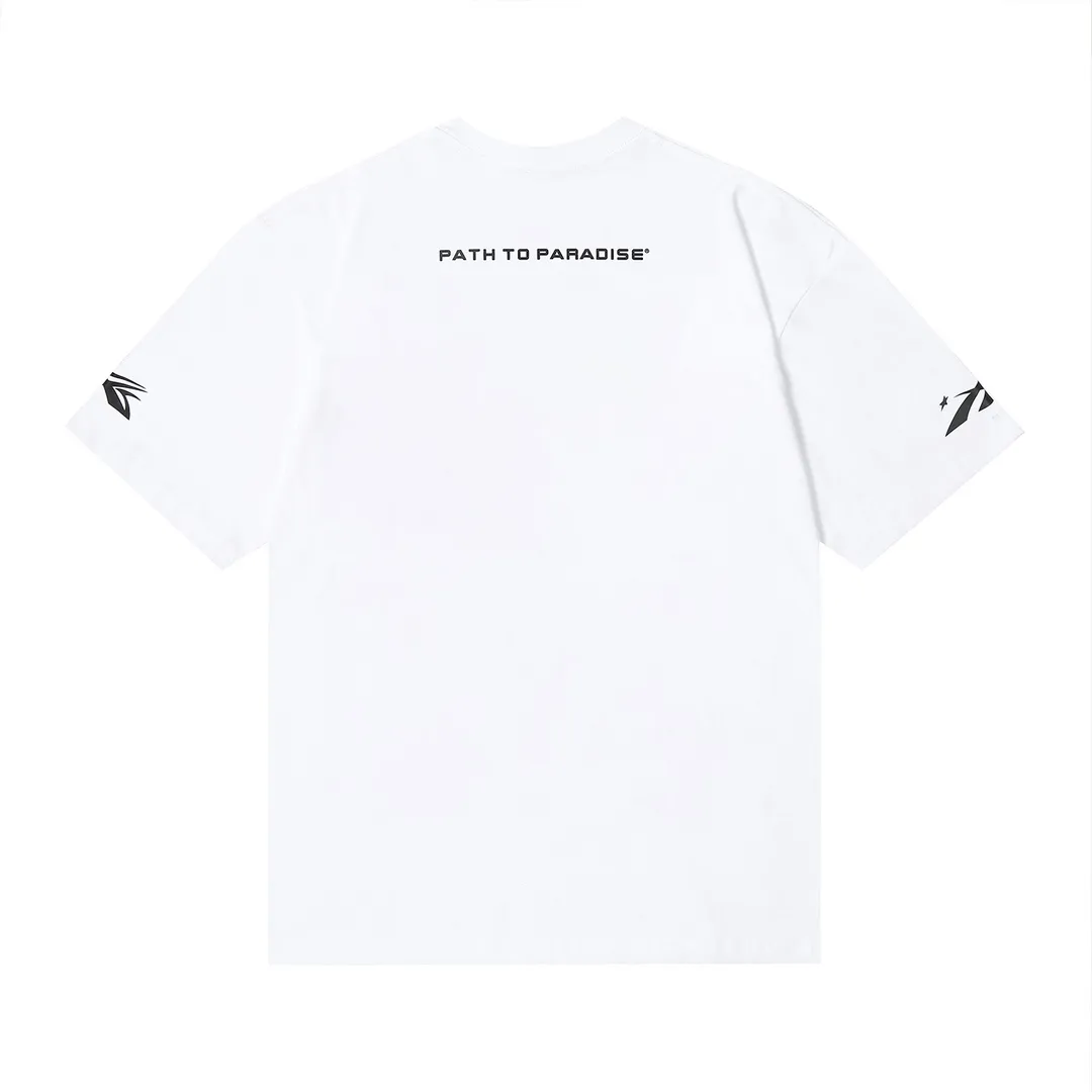 6648# P112 Hellstar American fashion high street pure cotton loose short-sleeved T-shirt Color: Black White Apricot Code Number: S M L XL