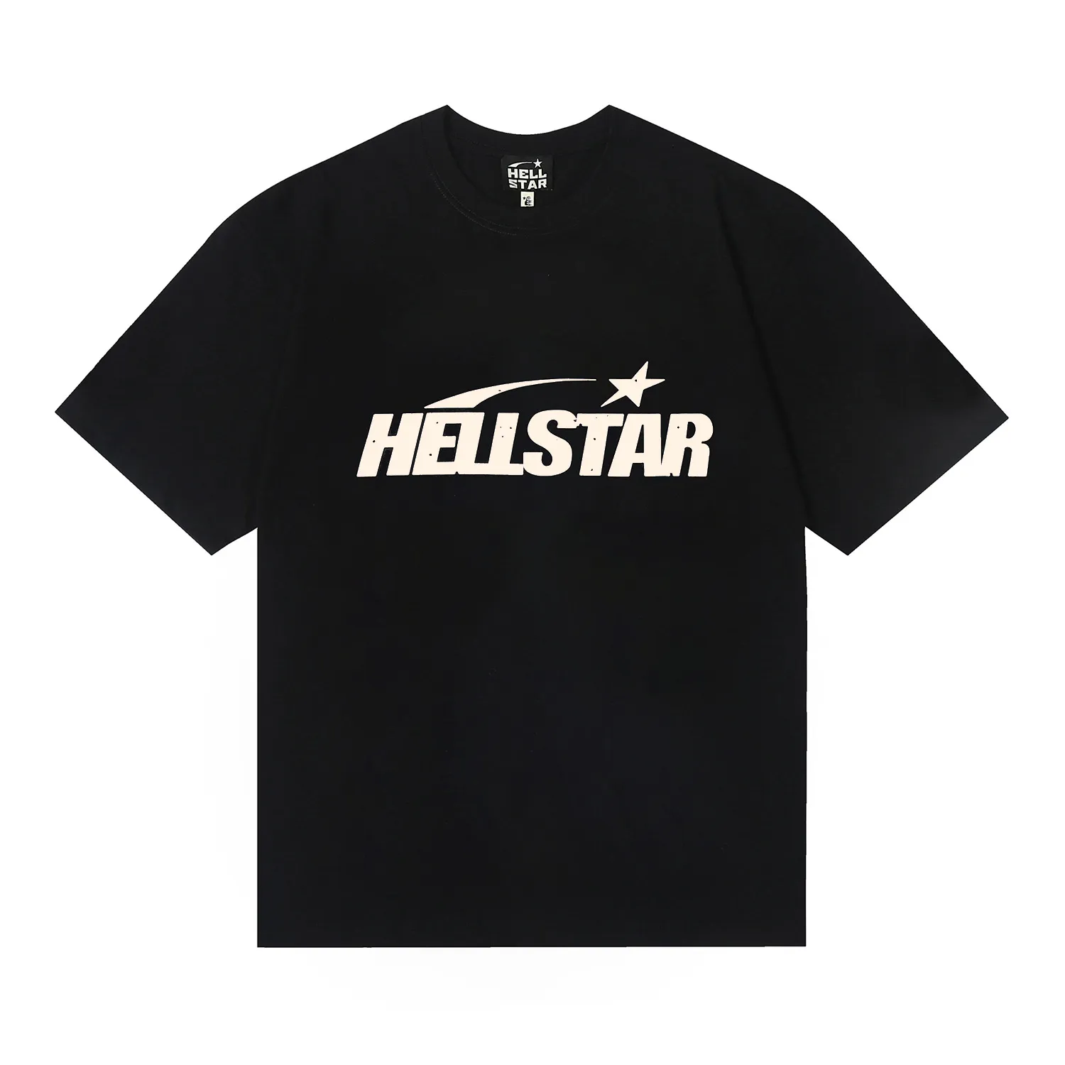 6709# P112 Hellstar American fashion high street pure cotton loose short-sleeved T-shirt Color: Black Size: S M L XL