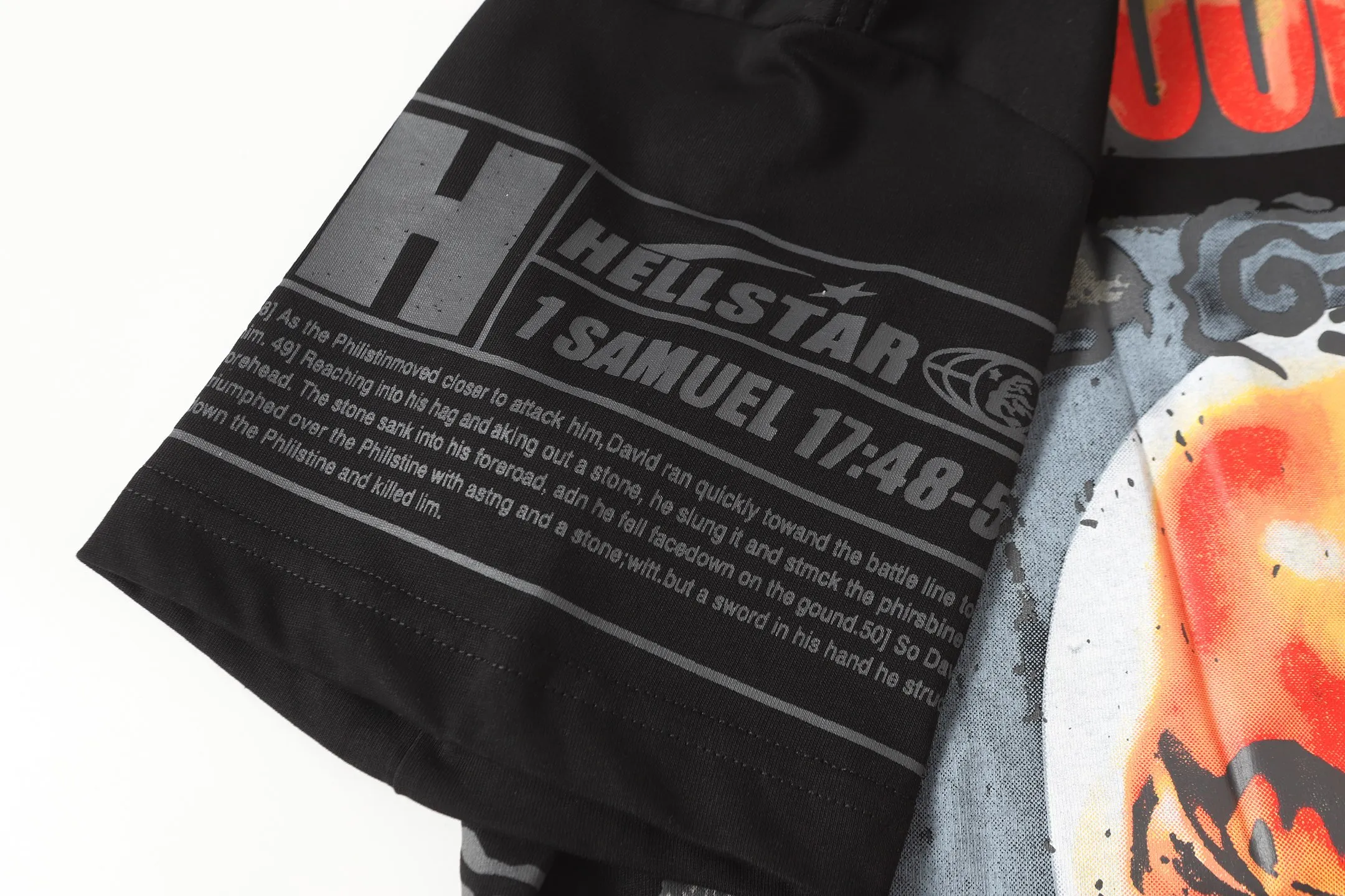P108 Real-stock Hellstar Cross-border European and American style, street fashion brand pure cotton T-shirt Fabric (fabric): 32 counts of 240g heavy combed double yarn pure cotton Size (size): S-M- L- X L Color (colour): white/black 👉 👉 👉