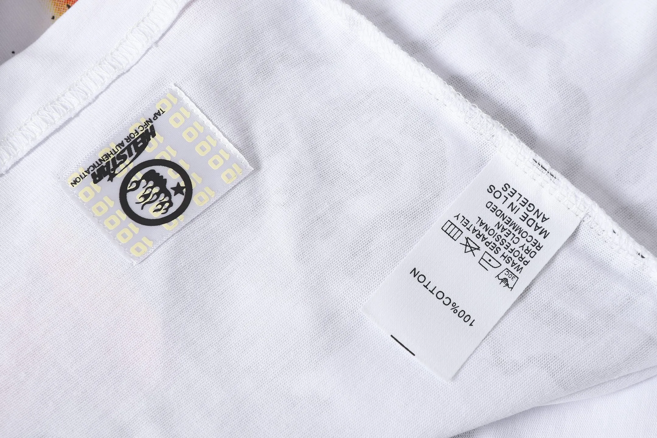 P108 Real-stock Hellstar Cross-border European and American style, street fashion brand pure cotton T-shirt Fabric (fabric): 32 counts of 240g heavy combed double yarn pure cotton Size (size): S-M- L- X L Color (colour): white/black 👉 👉 👉
