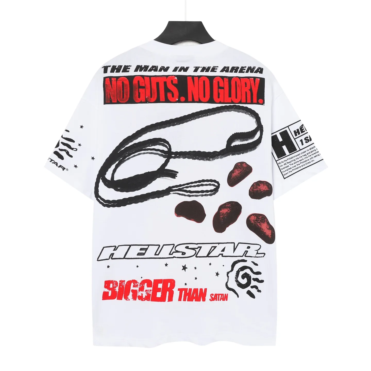 P108 Real-stock Hellstar Cross-border European and American style, street fashion brand pure cotton T-shirt Fabric (fabric): 32 counts of 240g heavy combed double yarn pure cotton Size (size): S-M- L- X L Color (colour): white/black 👉 👉 👉