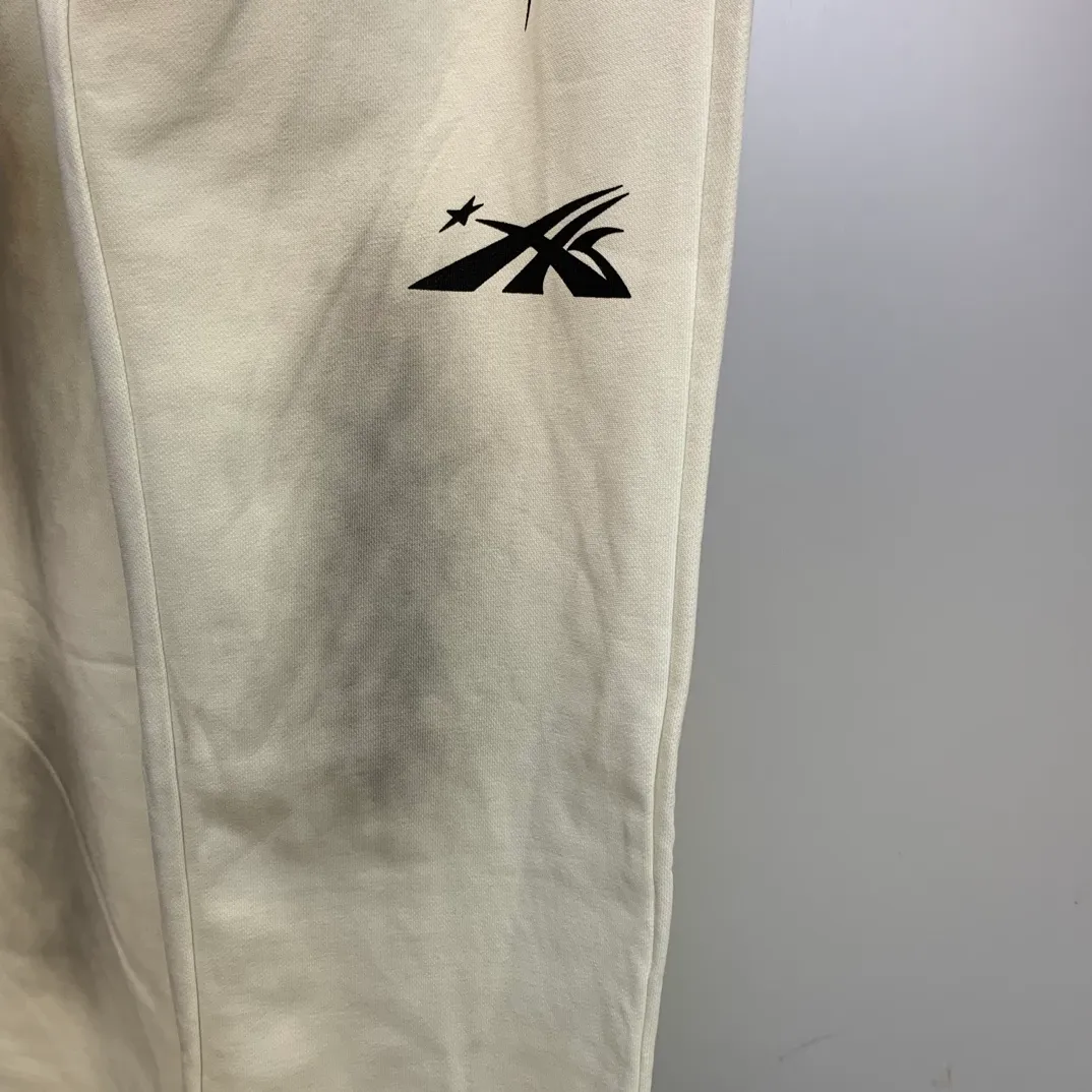 P210 Hellstar Studios washed distressed terry sweatpants color (color): beige Size (size): S, M, L, XL