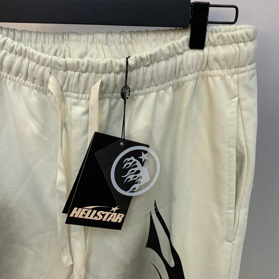 P210 Hellstar Studios washed distressed terry sweatpants color (color): beige Size (size): S, M, L, XL