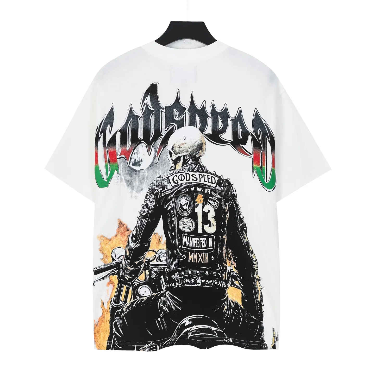 P114 Real-stock Hellstar Cross-border European and American style, street fashion brand pure cotton T-shirt Fabric (fabric): 32 counts of 240g heavy combed double yarn pure cotton Size (size): S-M- L- X L Color (colour): white