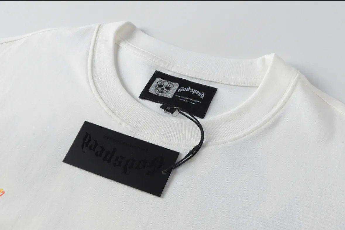 P114 Real-stock Hellstar Cross-border European and American style, street fashion brand pure cotton T-shirt Fabric (fabric): 32 counts of 240g heavy combed double yarn pure cotton Size (size): S-M- L- X L Color (colour): white
