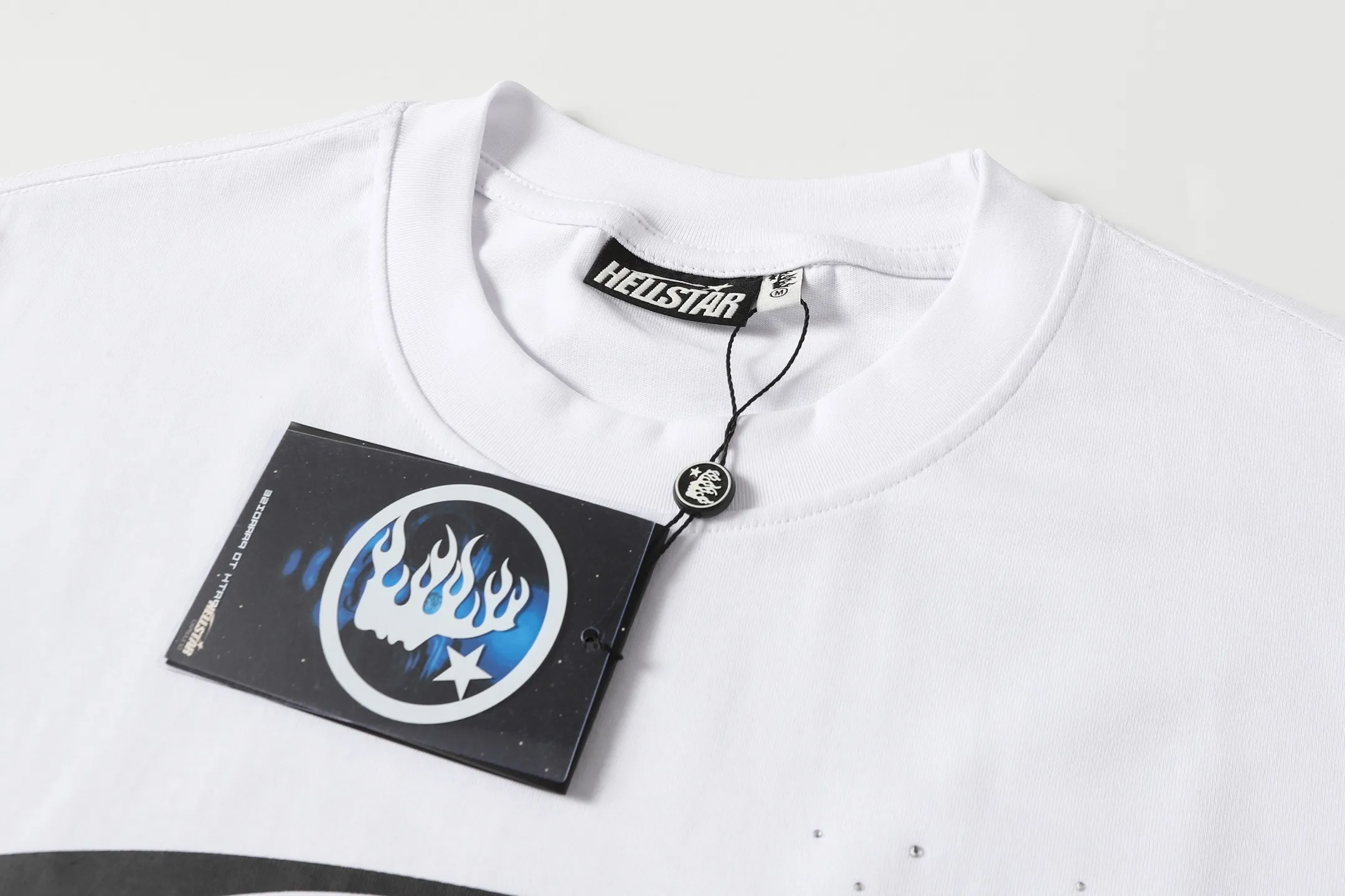 P116 Real stock Hellstar cross-border European and American style, street brand pure cotton T-shirt Fabric (fabric): 32 pieces of 240g heavy combed double yarn pure cotton Size (size): S-M- L- X L Color (colour): white