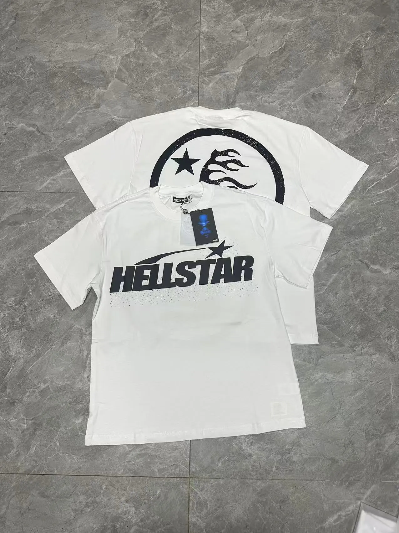 P116 Real stock Hellstar cross-border European and American style, street brand pure cotton T-shirt Fabric (fabric): 32 pieces of 240g heavy combed double yarn pure cotton Size (size): S-M- L- X L Color (colour): white