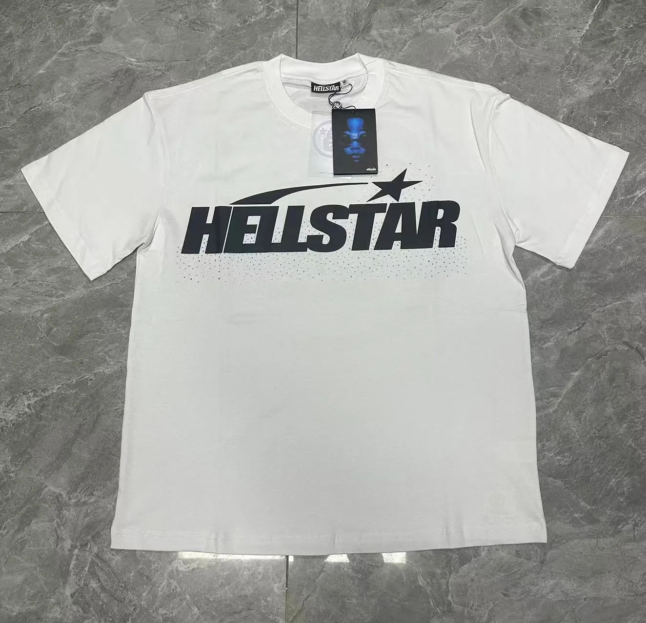 P116 Real stock Hellstar cross-border European and American style, street brand pure cotton T-shirt Fabric (fabric): 32 pieces of 240g heavy combed double yarn pure cotton Size (size): S-M- L- X L Color (colour): white
