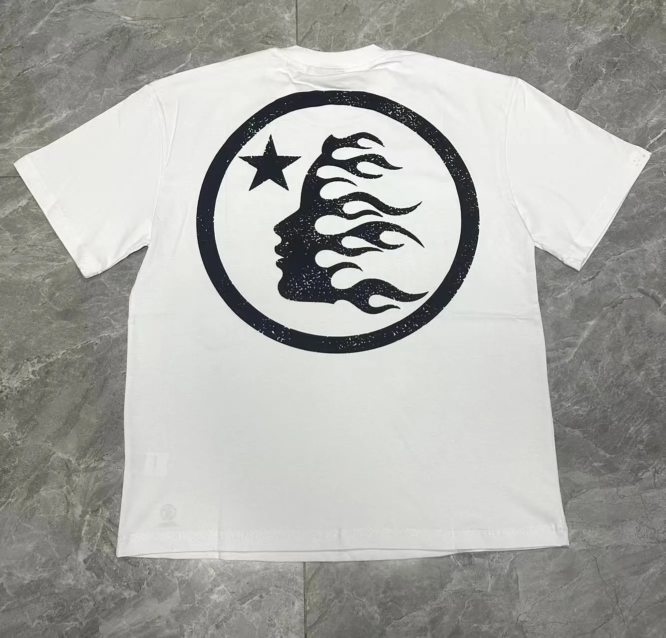 P116 Real stock Hellstar cross-border European and American style, street brand pure cotton T-shirt Fabric (fabric): 32 pieces of 240g heavy combed double yarn pure cotton Size (size): S-M- L- X L Color (colour): white