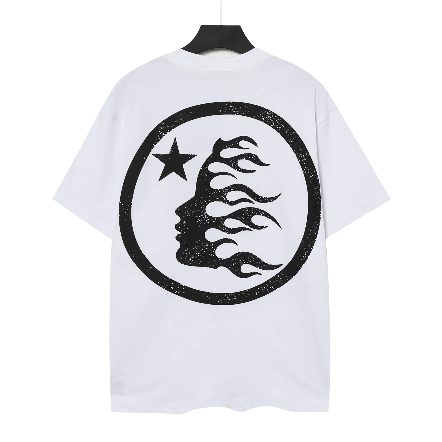 P116 Real stock Hellstar cross-border European and American style, street brand pure cotton T-shirt Fabric (fabric): 32 pieces of 240g heavy combed double yarn pure cotton Size (size): S-M- L- X L Color (colour): white