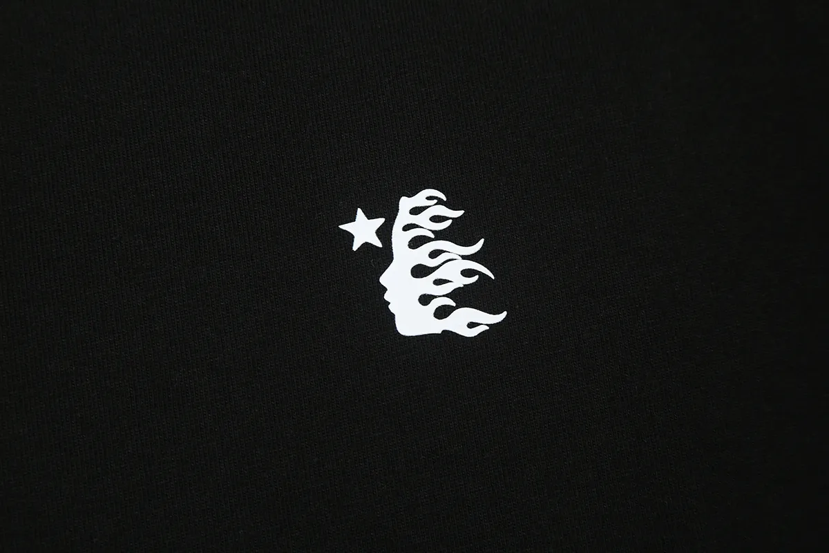 6681# P106 Hellstar American fashion high street pure cotton loose short-sleeved T-shirt Color: White Black Size: S M L XL