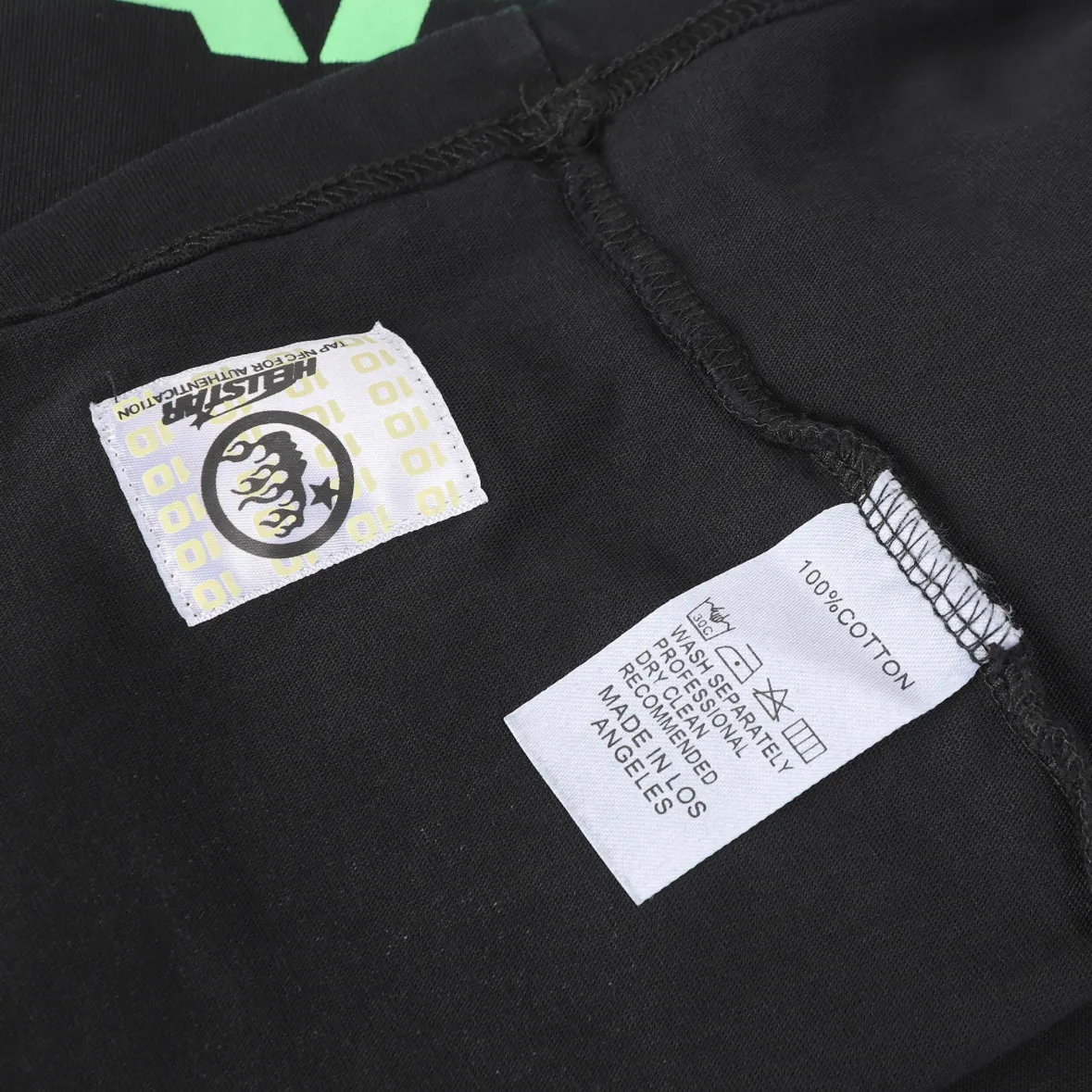 P124 953# Washed Black I Hellstar Cross-border European and American style street fashion brand pure cotton T-shirt Fabric (fabric): 32 counts 250g washed combed double yarn pure cotton Size (size): S-M- L- X L Color (colour): Washed black