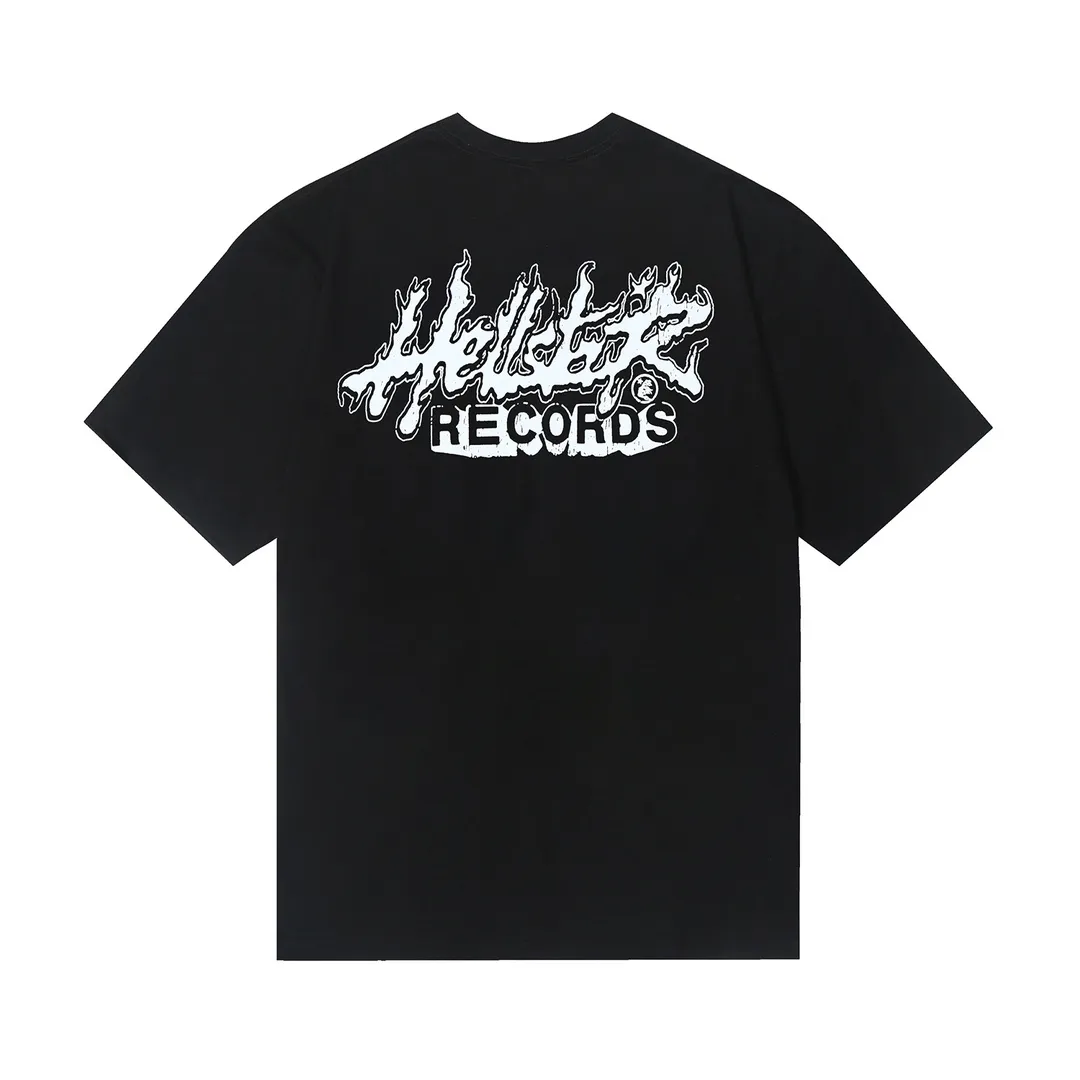 6632# P112 Hellstar American fashion high street pure cotton loose short-sleeved T-shirt Color: White Black Apricot Code Number: S M L XL