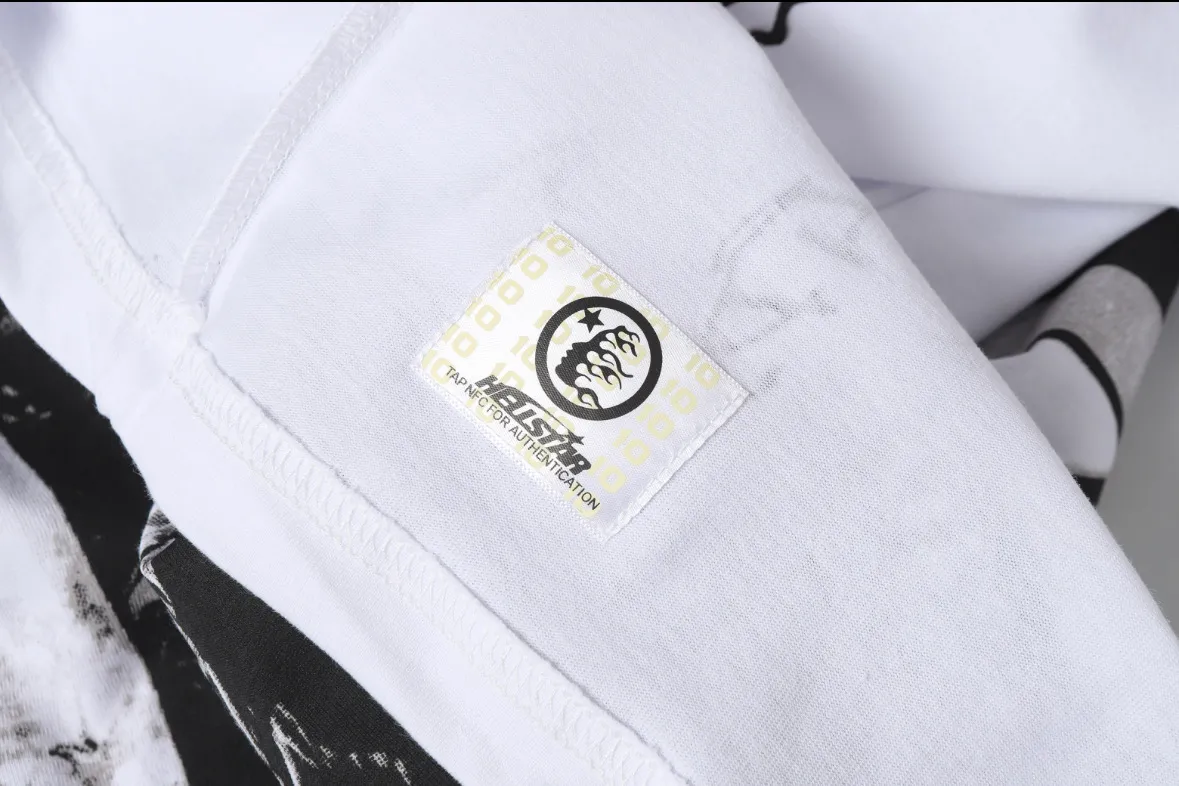 P108 Real-stock Hellstar Cross-border European and American style, street fashion brand pure cotton T-shirt Fabric (fabric): 32 pieces of 240g heavy combed double yarn pure cotton Size (size): S-M- L- X L Color (colour): white 👉