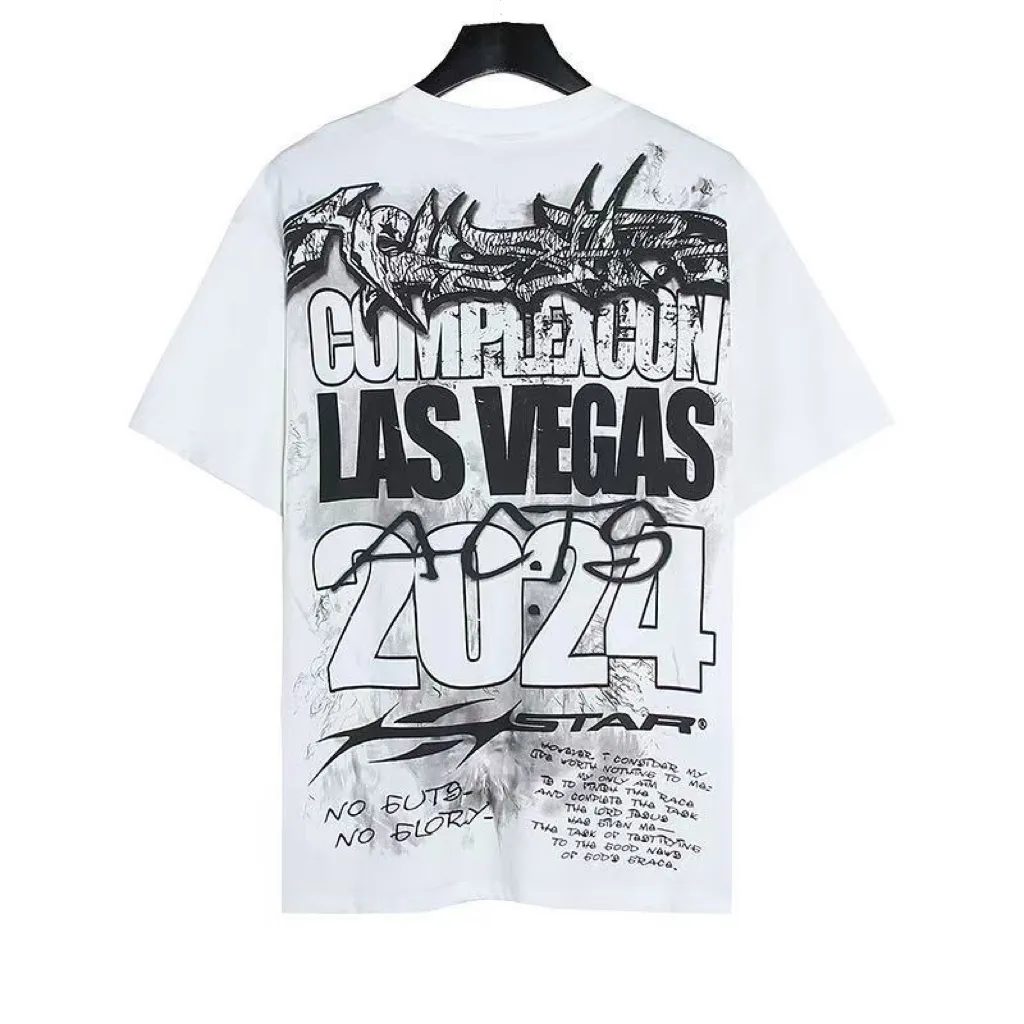 P108 Real-stock Hellstar Cross-border European and American style, street fashion brand pure cotton T-shirt Fabric (fabric): 32 pieces of 240g heavy combed double yarn pure cotton Size (size): S-M- L- X L Color (colour): white 👉