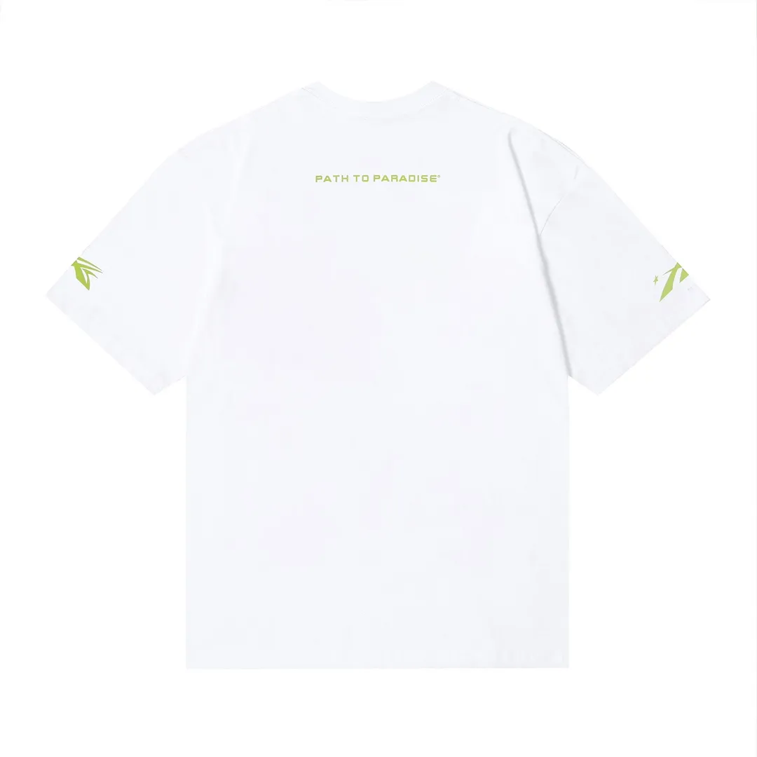 6650# P112 Hellstar American fashion high street pure cotton loose short-sleeved T-shirt Color: White Black Size: S M L XL