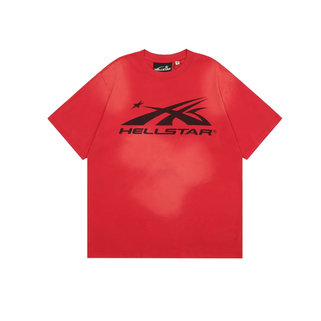 P126 Hellstar Studios Classic Short Sleeve Tee Shirt T-shirt Short Sleeve The new hot beauty trend Hellstar!  Standard beauty and trendy workmanship, original customization (fabric, pattern, printing, hang tag, main mark, etc.), exaggerated style, explosive style, dare to break through tradition, bring adventurous new fashion experience!   YoungBoy, the most popular rapper in the youth circle, has shot a lot of models for him, and celebrities such as Dababy and Swae Lee frequently get dressed!  color: red Size: S, M, L, XL