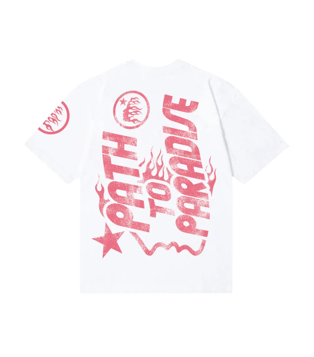 6822# P116 Hellstar American fashion high street pure cotton loose short-sleeved T-shirt Color: White Black Size: S M L XL