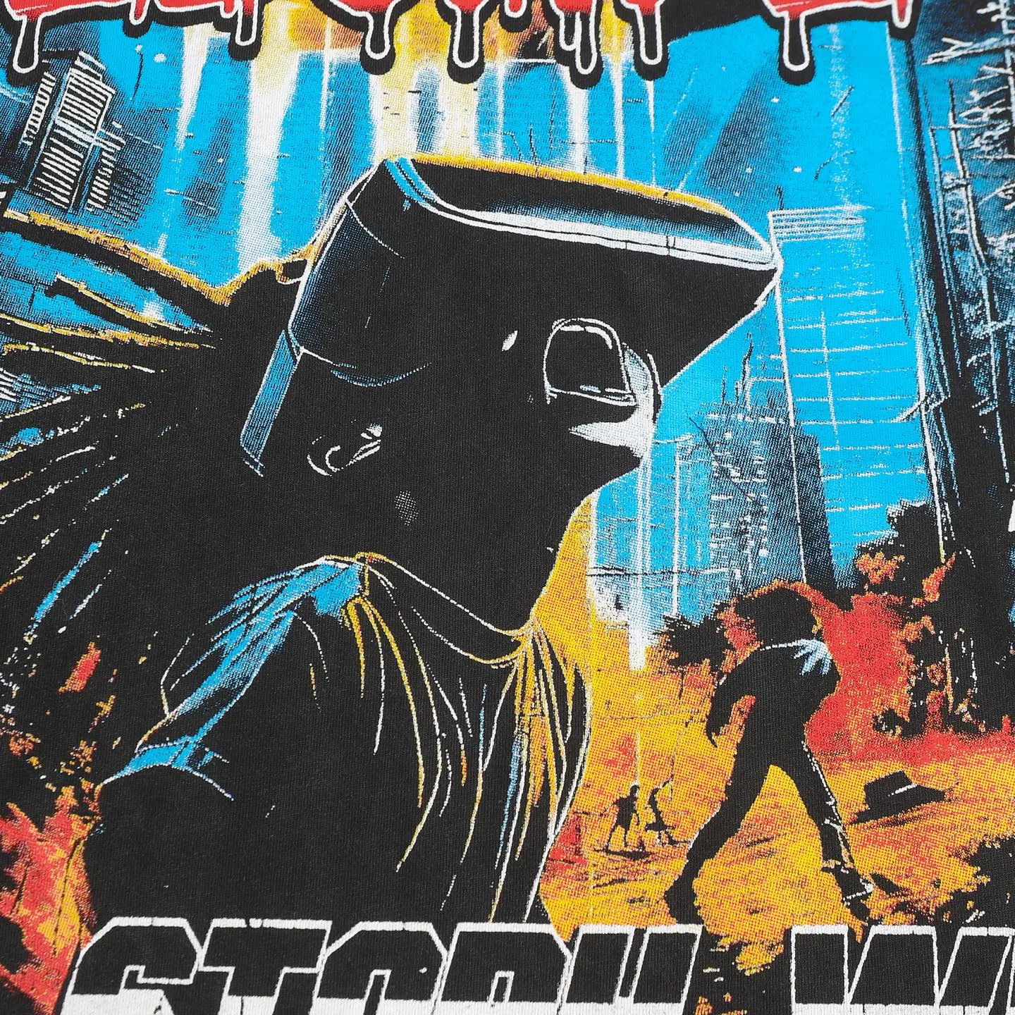 P124 Hellstar Hellstar Cross-border European and American style street fashion brand pure cotton T-shirt Fabric (fabric): 32 counts 250g washed combed double yarn pure cotton Size (size): S-M- L- X L Color (colour): Washed black (spray Ma Liu)
