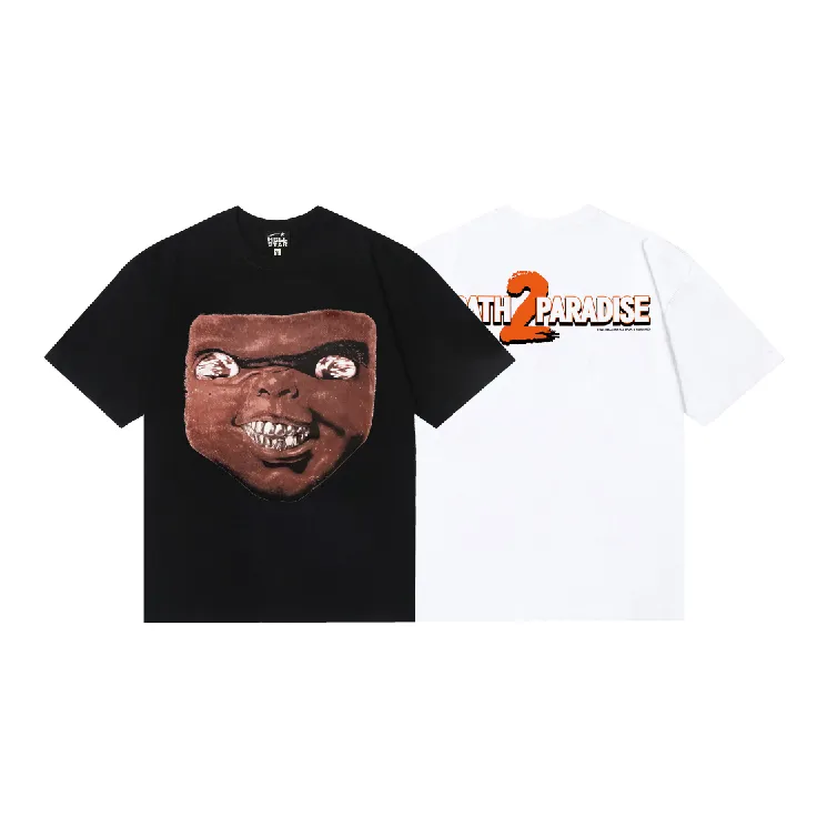 6761# P112 Hellstar American fashion high street pure cotton loose short-sleeved T-shirt Color: White Black Size: S M L XL