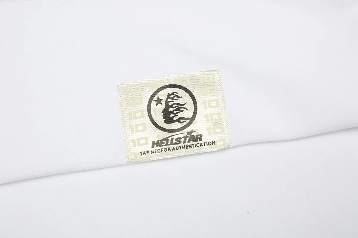 6683# P112 Hellstar American fashion high street pure cotton loose short-sleeved T-shirt Color: White Black Red Size: S M L XL
