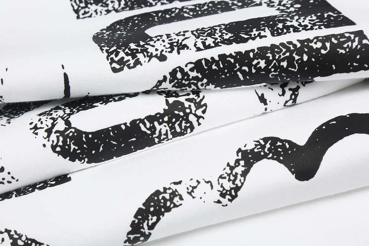 6683# P112 Hellstar American fashion high street pure cotton loose short-sleeved T-shirt Color: White Black Red Size: S M L XL