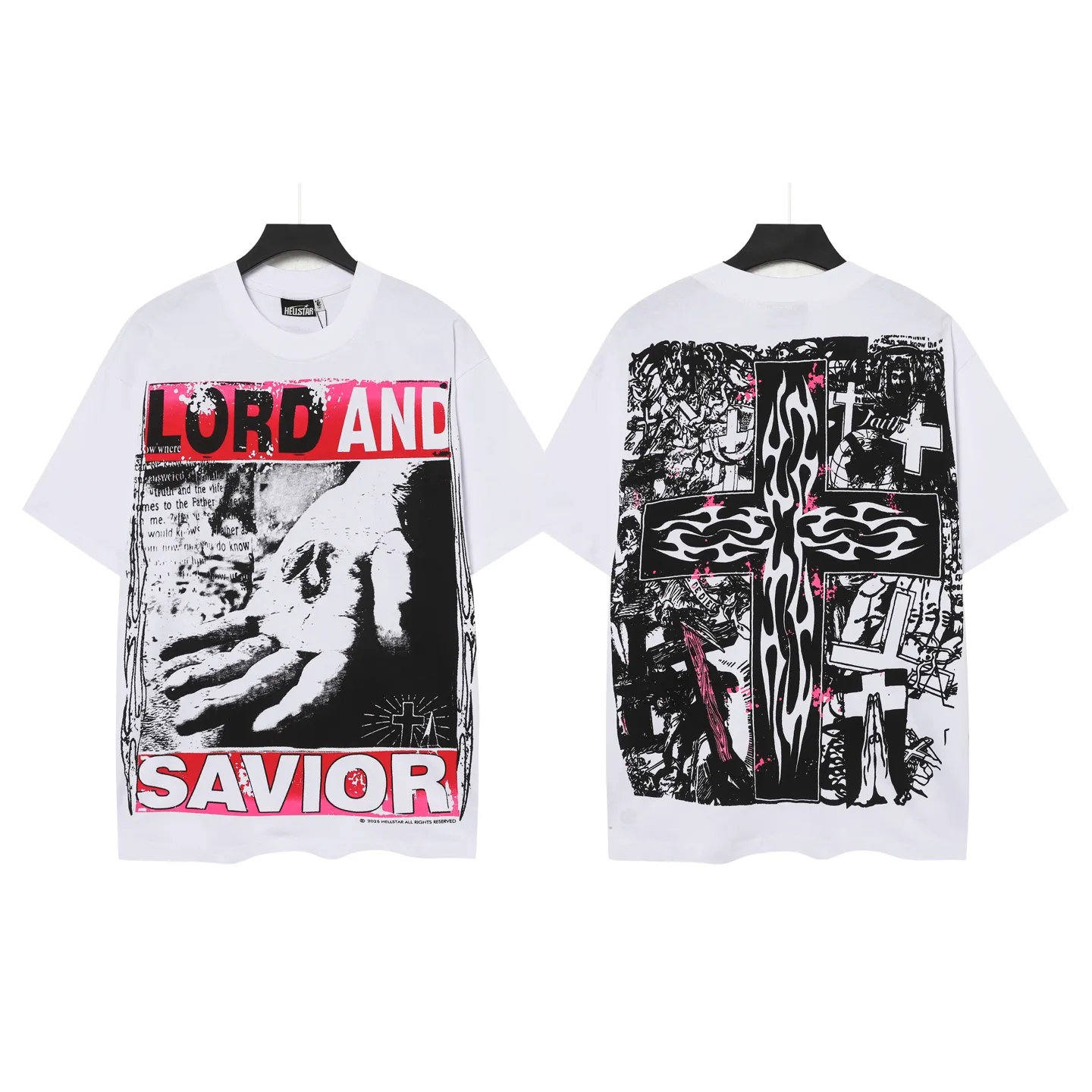 P108 Real-stock Hellstar Cross-border European and American style, street fashion brand pure cotton T-shirt Fabric (fabric): 32 pieces of 240g heavy combed double yarn pure cotton Size (size): S-M- L- X L Color (colour): white