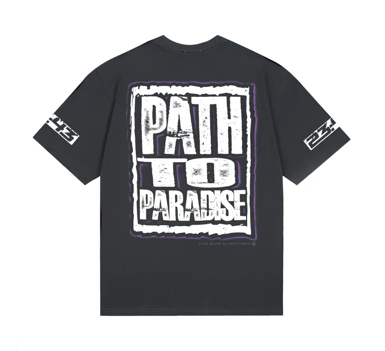 6772# P112 Hellstar American fashion high street pure cotton loose short-sleeved T-shirt Color: Black Gray Size: S M L XL