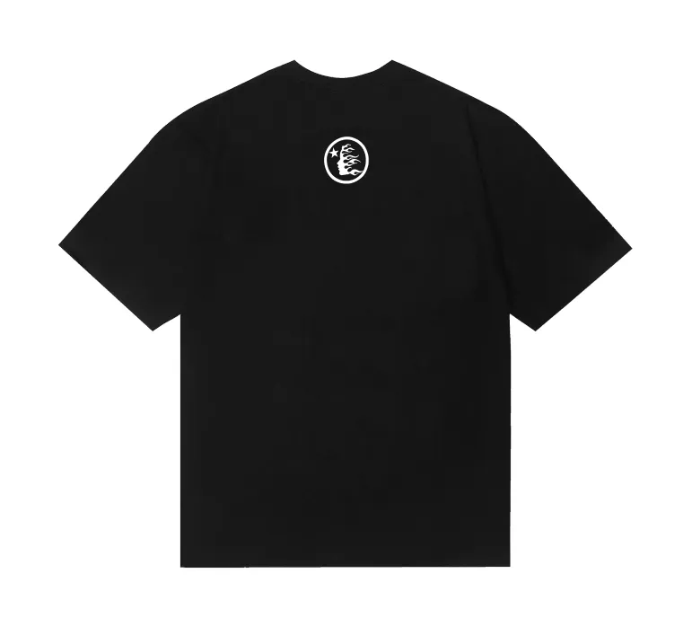6780# P108 Hellstar American fashion high street pure cotton loose short-sleeved T-shirt Color: Black Size: S M L XL