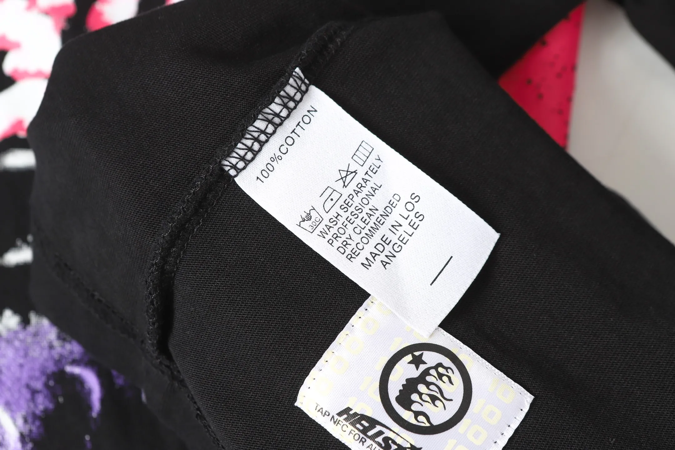 P124 Real-stock Hellstar Cross-border European and American style street brand pure cotton T-shirt Fabric (fabric): 32 counts of 250g washed combed double yarn pure cotton Size (size): S-M- L-