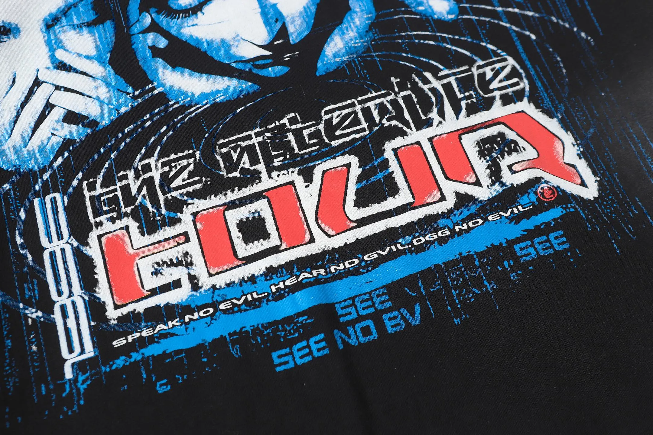 P124 Hellstar Hellstar Cross-border European and American style street fashion brand pure cotton T-shirt Fabric (fabric): 32 counts 250g washed combed double yarn pure cotton Size (size): S-M- L- X L Color (colour): Washed black (spray Ma Liu)