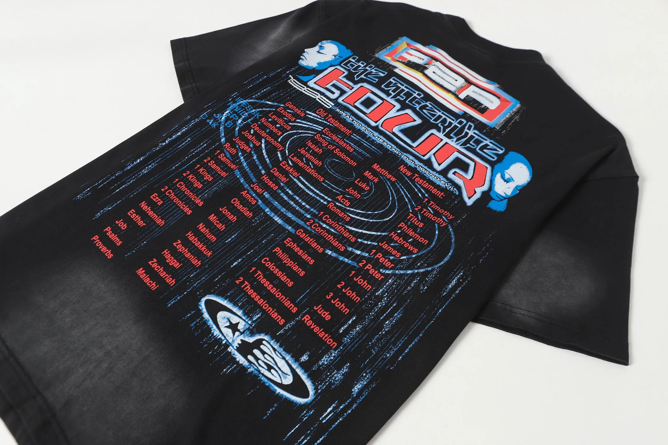 P124 Hellstar Hellstar Cross-border European and American style street fashion brand pure cotton T-shirt Fabric (fabric): 32 counts 250g washed combed double yarn pure cotton Size (size): S-M- L- X L Color (colour): Washed black (spray Ma Liu)