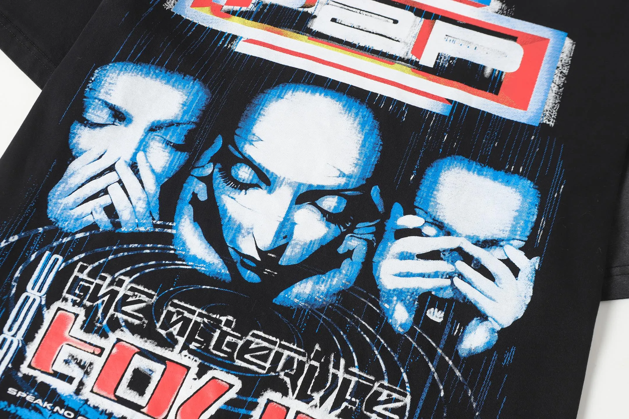 P124 Hellstar Hellstar Cross-border European and American style street fashion brand pure cotton T-shirt Fabric (fabric): 32 counts 250g washed combed double yarn pure cotton Size (size): S-M- L- X L Color (colour): Washed black (spray Ma Liu)