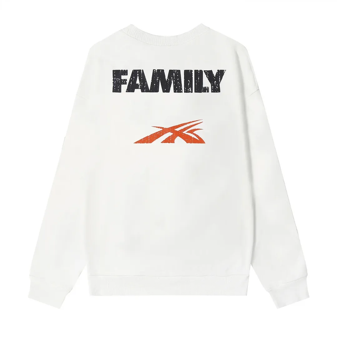 8819# P160 Hellstar high-quality Hellstar American trendy printed cotton terry crew neck sweatshirt Color: White Black Size: S M L XL